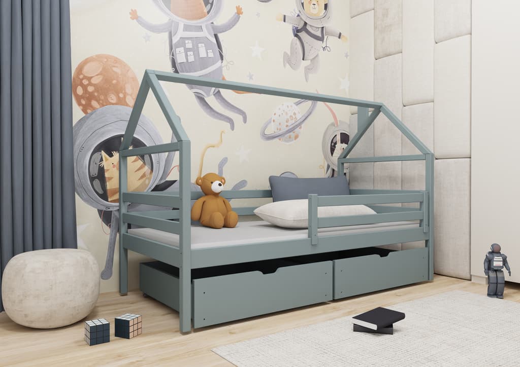 Wooden Single Bed Aaron With Storage - Image 2