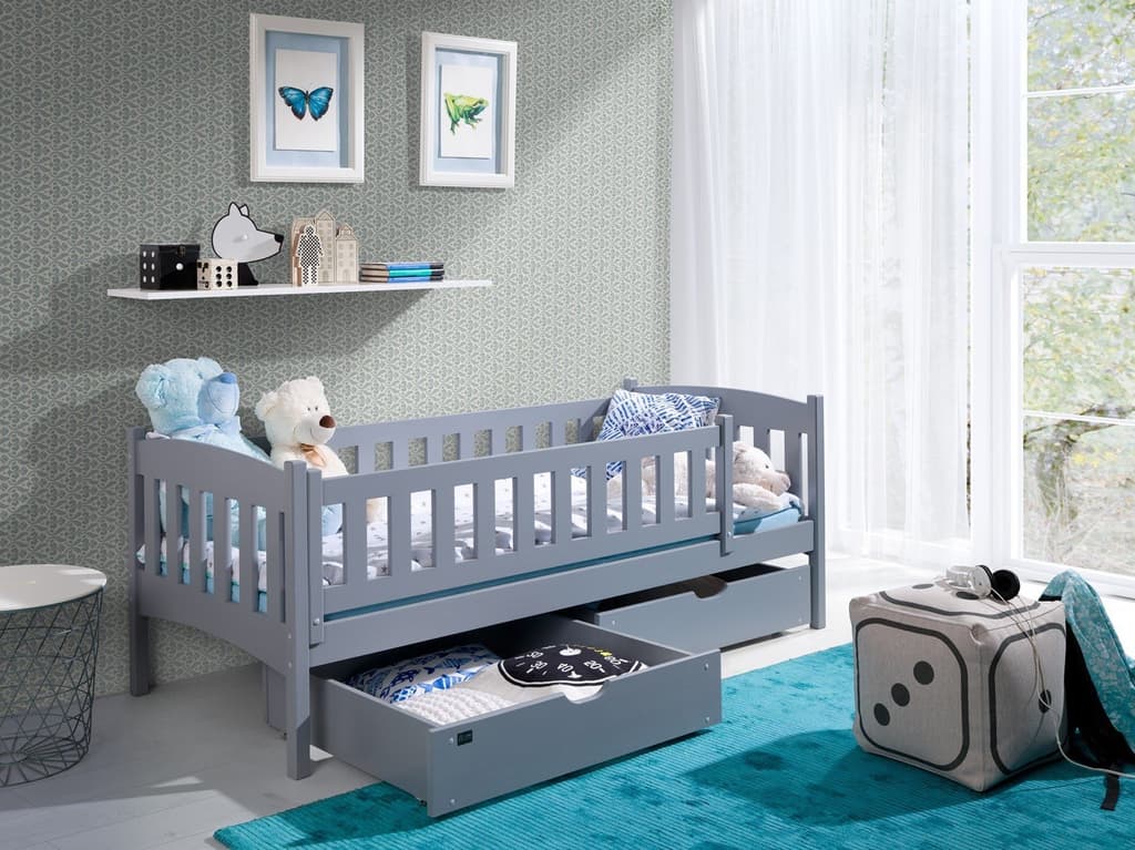 Wooden Single Bed Gucio with Storage - Image 10