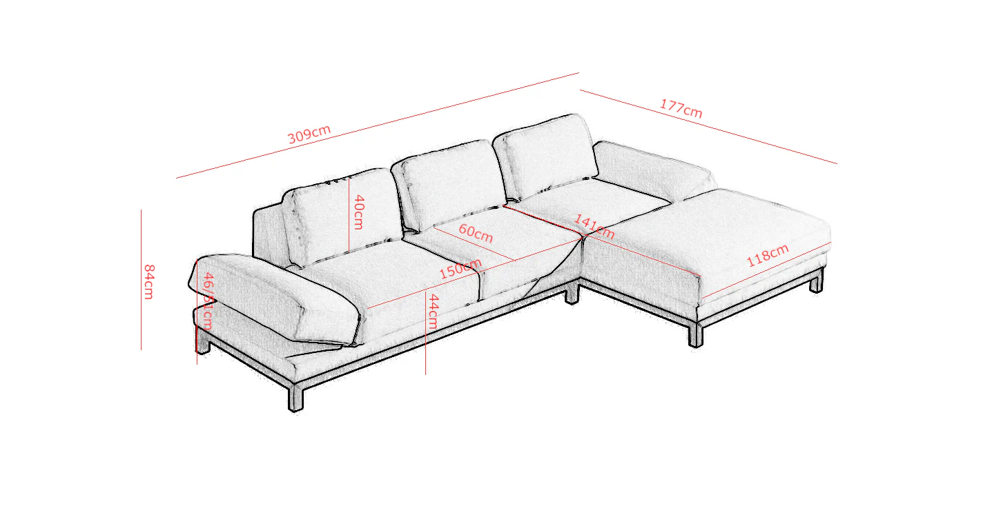 Woodstock Corner Sofa - Image 5