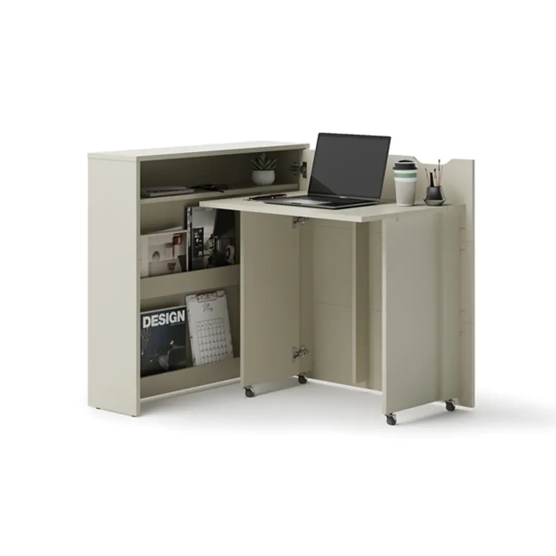 Work Concept Slim Convertible Hidden Desk 90cm - Image 20