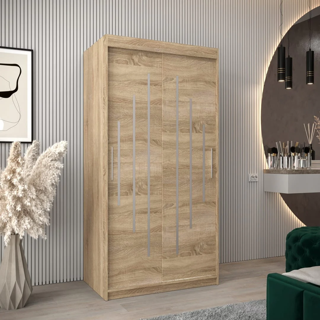 York Sliding Door Wardrobe 100cm - Image 10