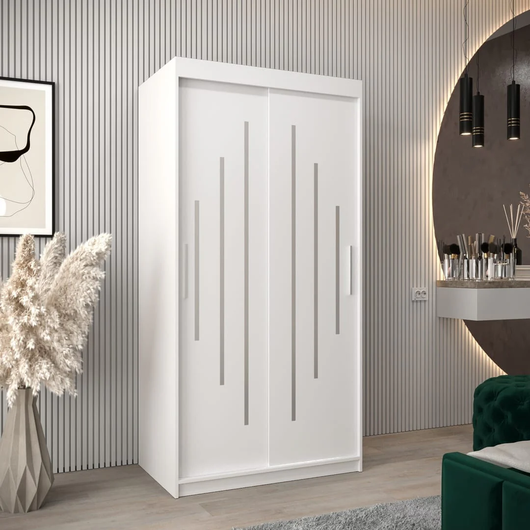 York Sliding Door Wardrobe 100cm - Image 5