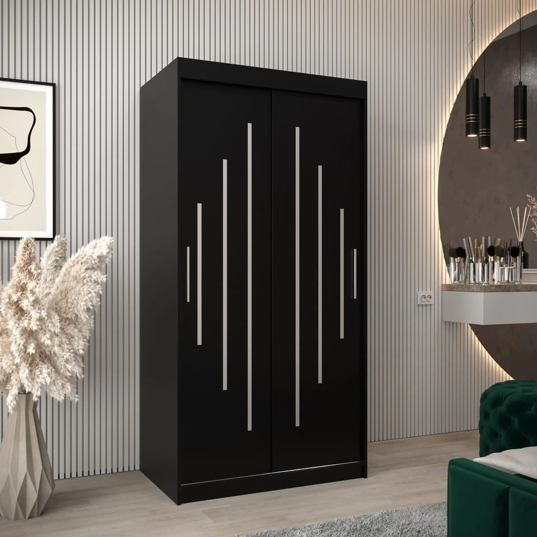 York Sliding Door Wardrobe 100cm - Image 9