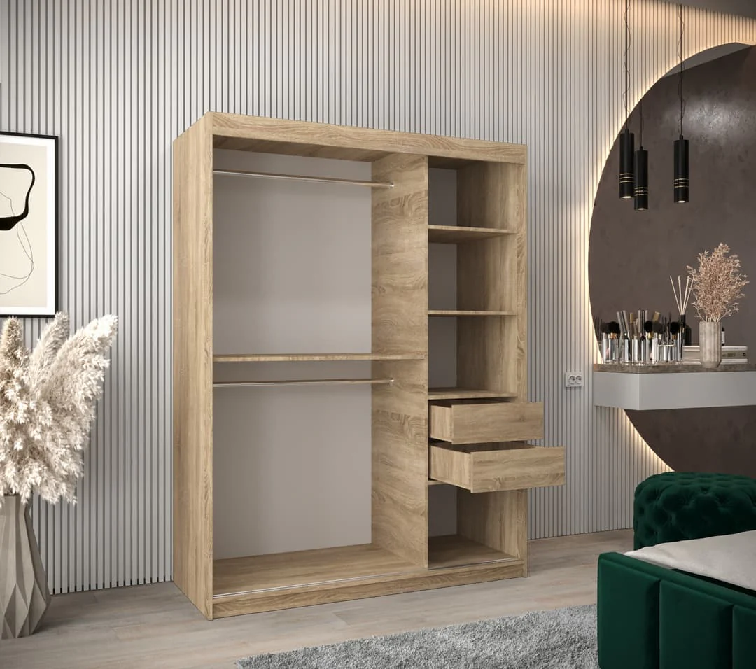 York Sliding Door Wardrobe 150cm - Image 15