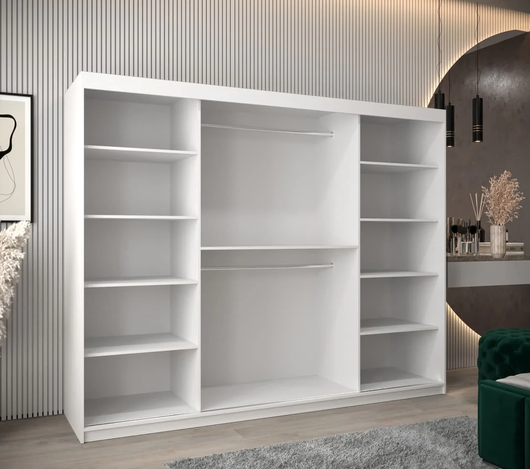 York Sliding Door Wardrobe 250cm - Image 3