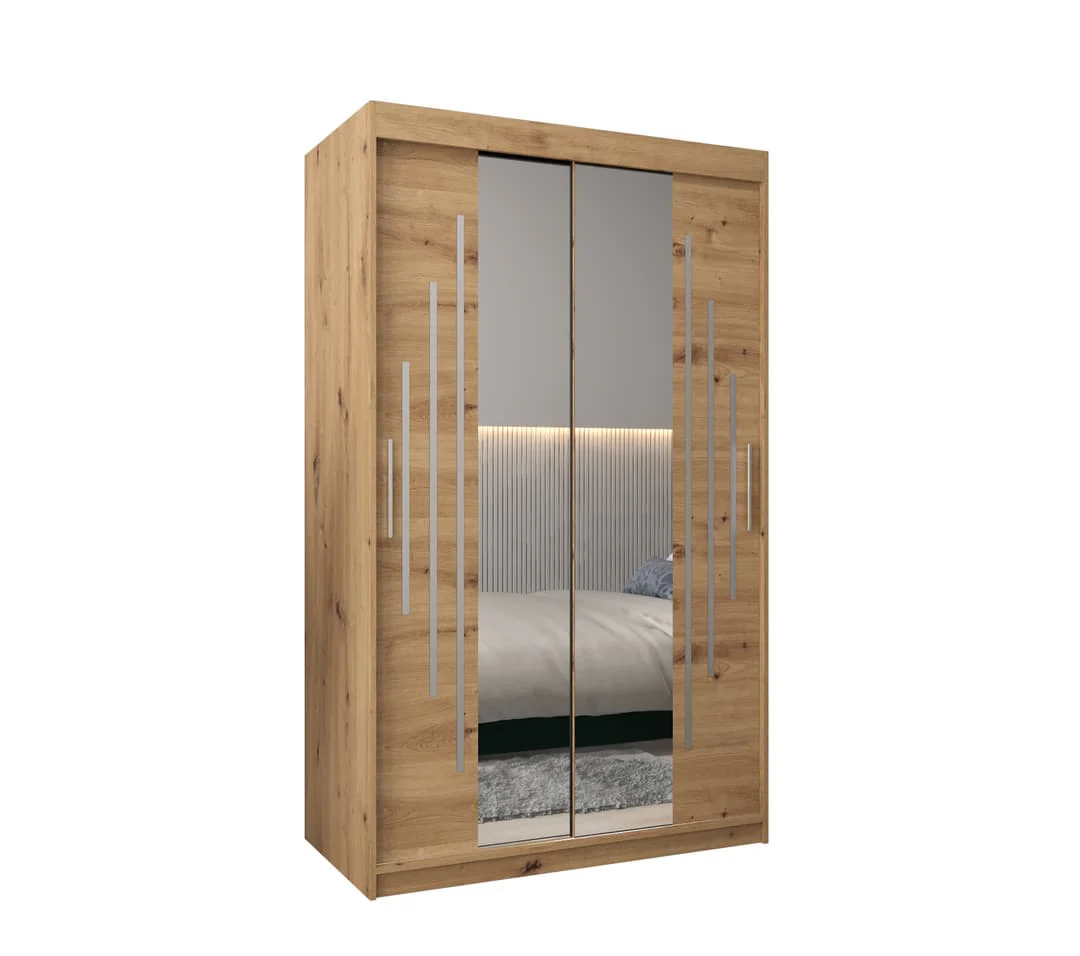 York I Sliding Door Wardrobe 120cm - Image 2