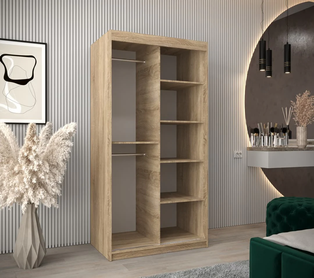 York II Sliding Door Wardrobe 100cm - Image 15