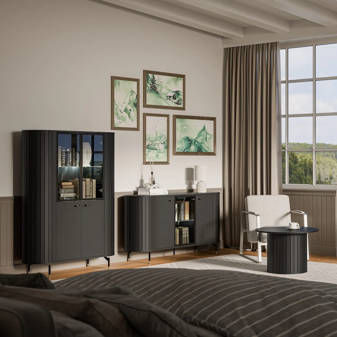 Zante ZA3 Display Sideboard Cabinet 150cm - Image 5