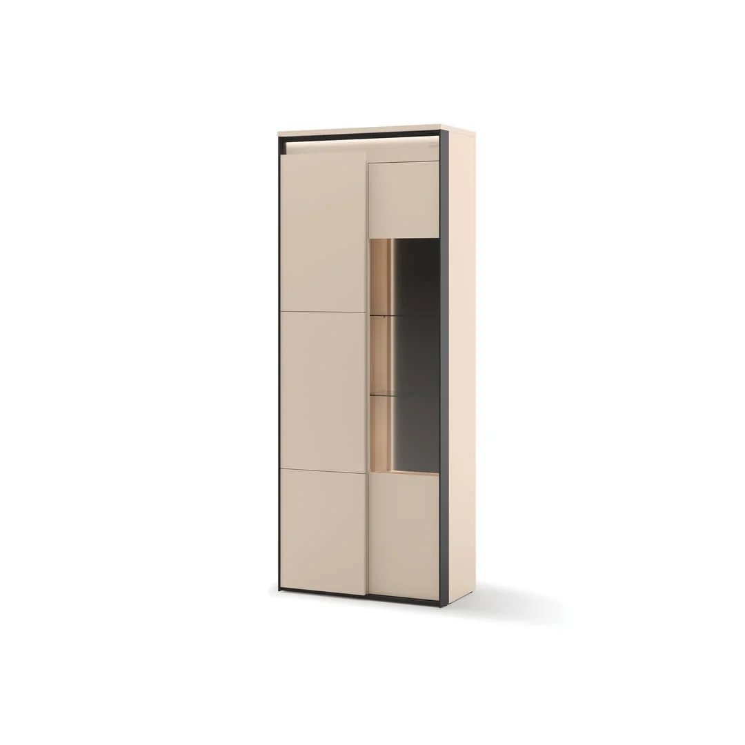 Zaya ZY-18 Tall Display Cabinet 77cm - Image 3